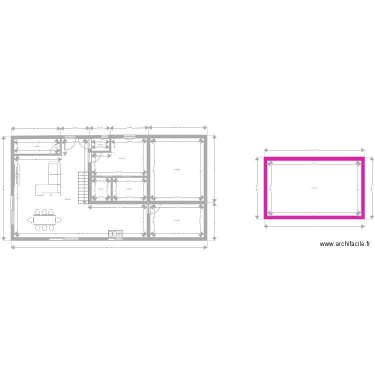 Plan maison T4. Plan de 0 pièce et 0 m2