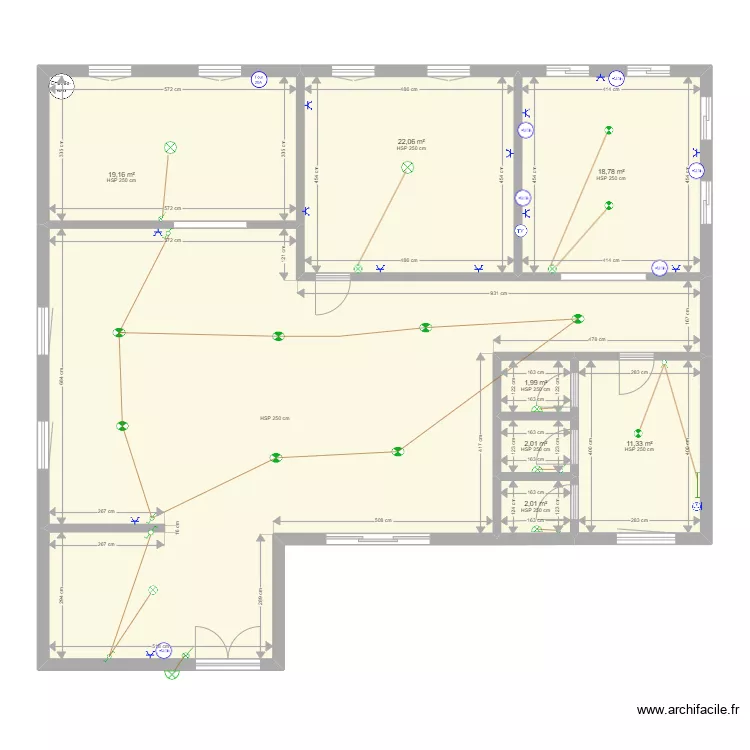 garderie collective. Plan de 