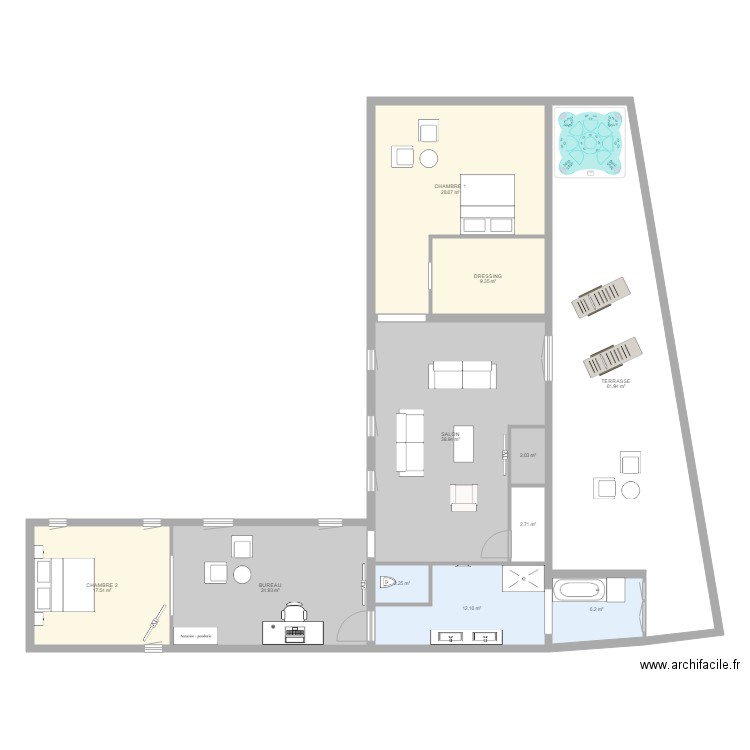 Suite Présidentielle. Plan de 0 pièce et 0 m2