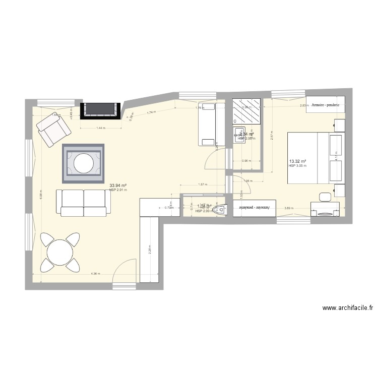 26V. Plan de 0 pièce et 0 m2