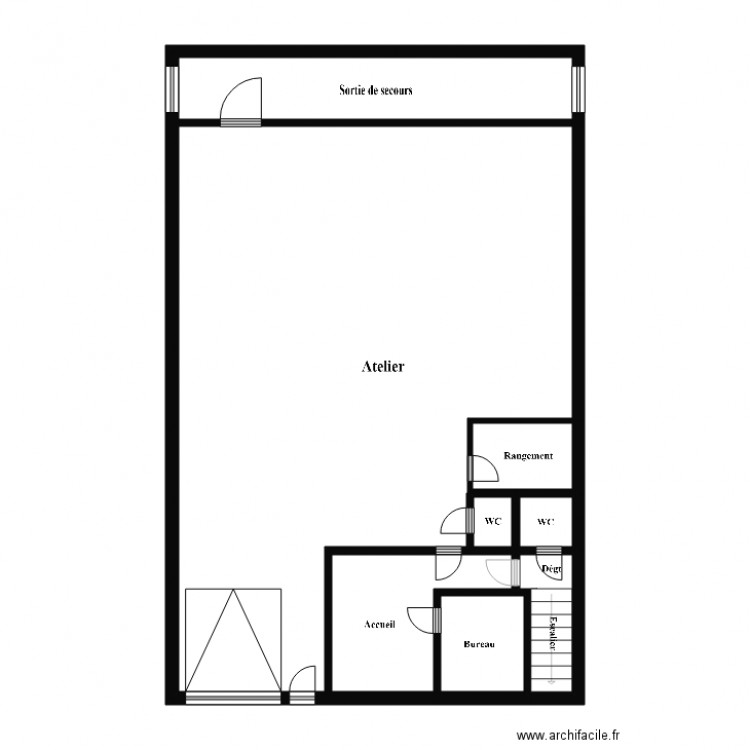 BATIMENT GAUCHE. Plan de 0 pièce et 0 m2