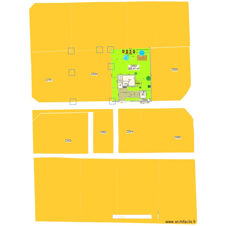 cugny plan de masse. Plan de 0 pièce et 0 m2