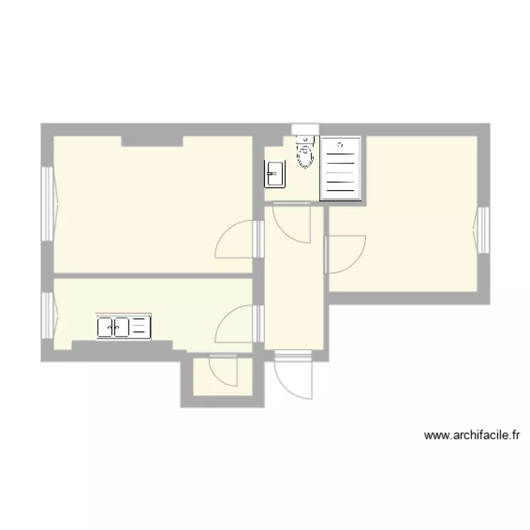 52 passage du bureau. Plan de 