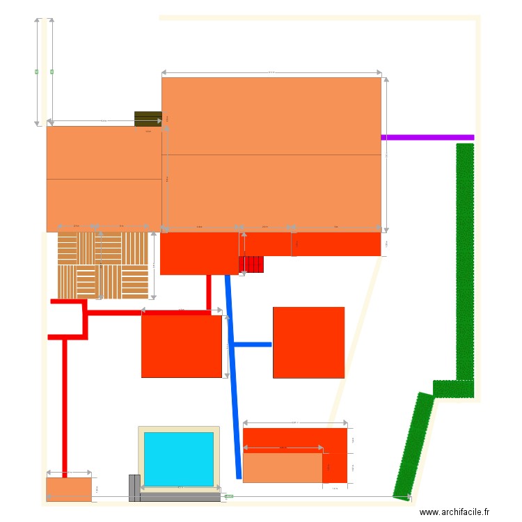 JARDIN . Plan de 0 pièce et 0 m2