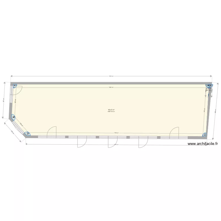 COMPTEMPORAIN RDC EXISTENT. Plan de 