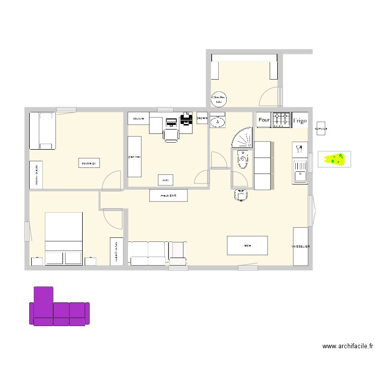 chalet 3 essai 06 février. Plan de 0 pièce et 0 m2