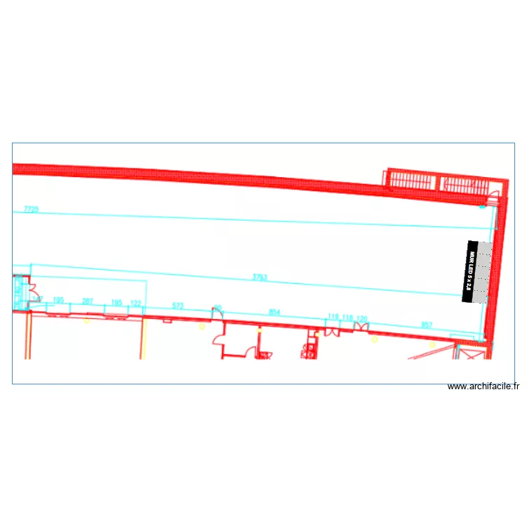 Mur LED Zurich 2. Plan de 