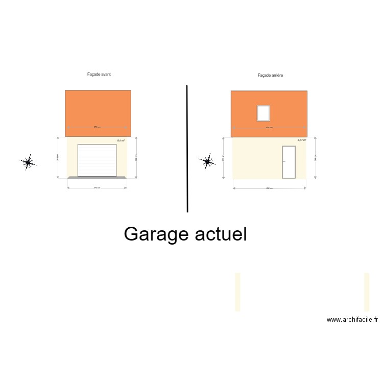 Garage avant. Plan de 0 pièce et 0 m2
