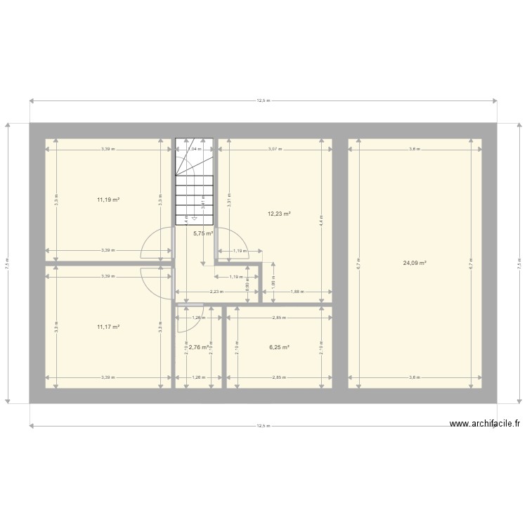 MAISON PROJET 2. Plan de 21 pièces et 223 m2