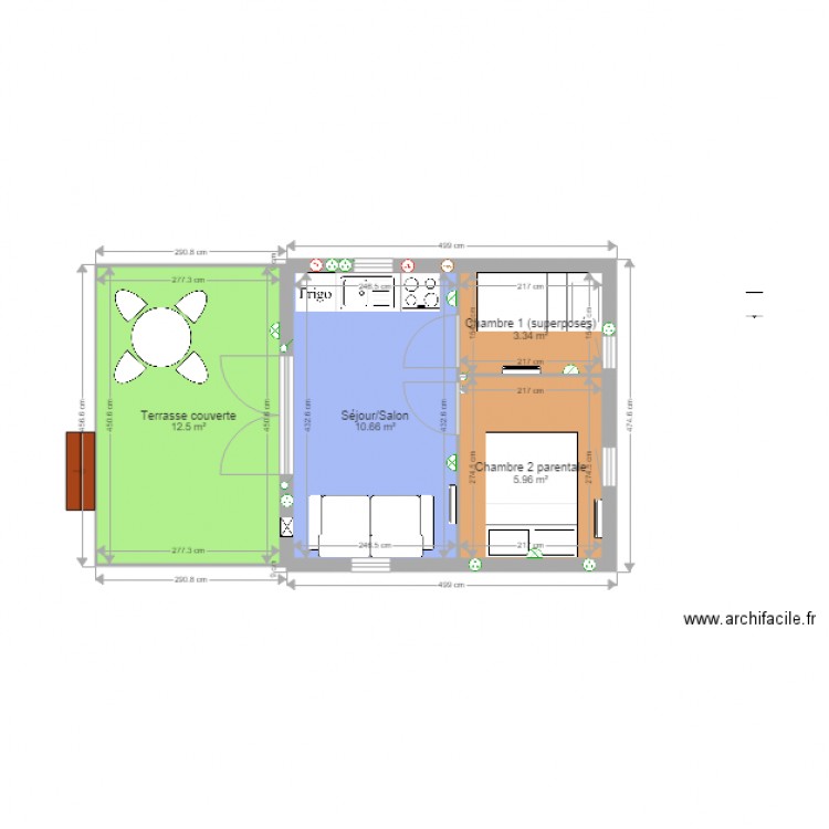 Atalante Tradition Aire des Cerisiers 20m2. Plan de 0 pièce et 0 m2