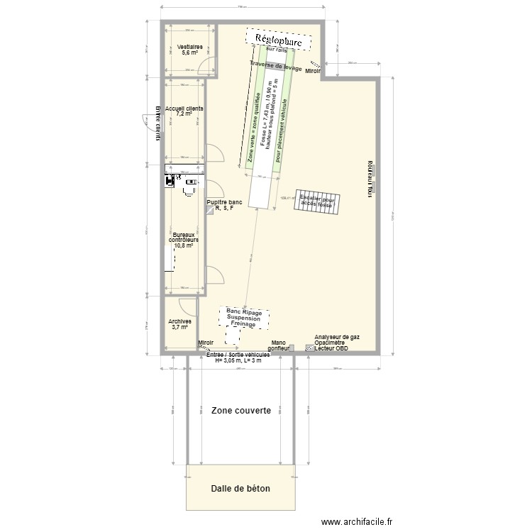 CCT VL AUTO BILAN DPJMC LE DORAT. Plan de 0 pièce et 0 m2