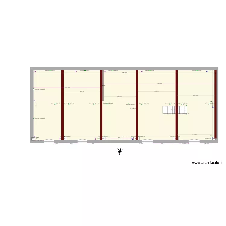 D&eacute;pendance 01 Etage. Plan de 