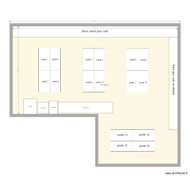 Etage zone 5 Gros colis. Plan de Etage zone 5 Gros colis. Plan de