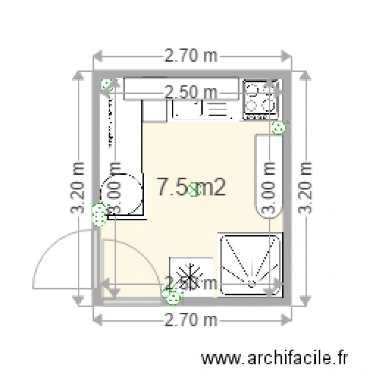 Buanderie. Plan de 0 pièce et 0 m2