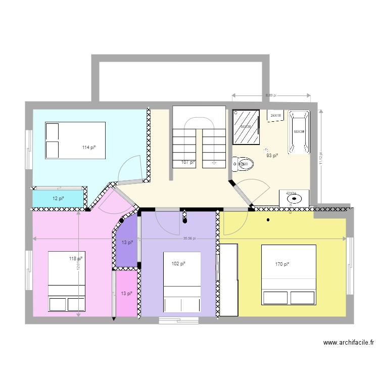 etag2 chablis4. Plan de 0 pièce et 0 m2