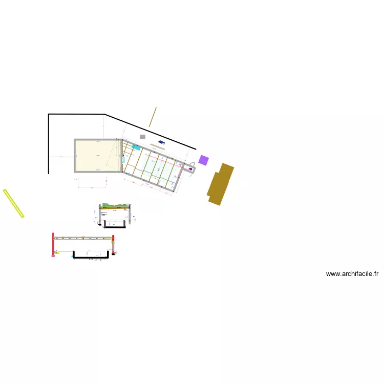 piscine 2025 v70. Plan de 1 et 84 m² piscine 2025 v70. Plan de 1 et 84 m²