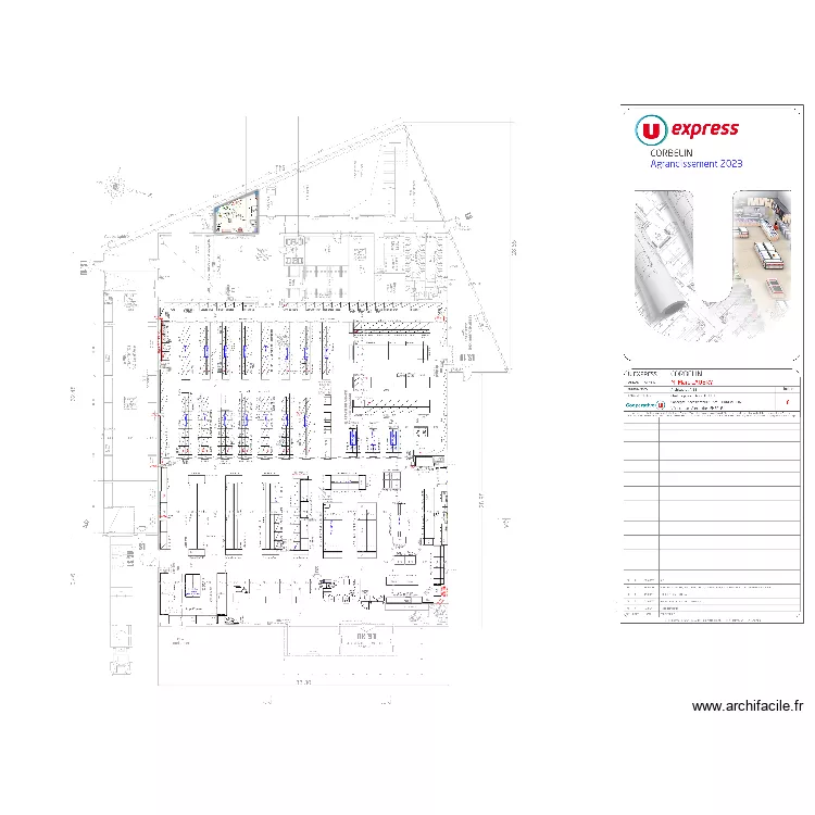 Labo 1 17m&sup2; - UE Corbelin V1. Plan de 