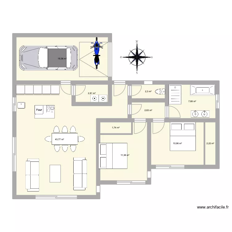 Plan 1. Plan de 10 et 105 m² Plan 1. Plan de 10 et 105 m²