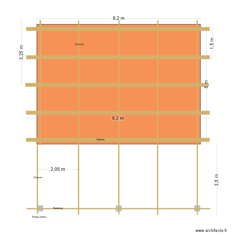 Toiture TONTON. Plan de 0 pièce et 0 m2