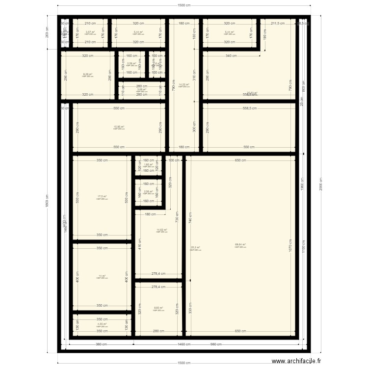 Similation. Plan de 0 pièce et 0 m2