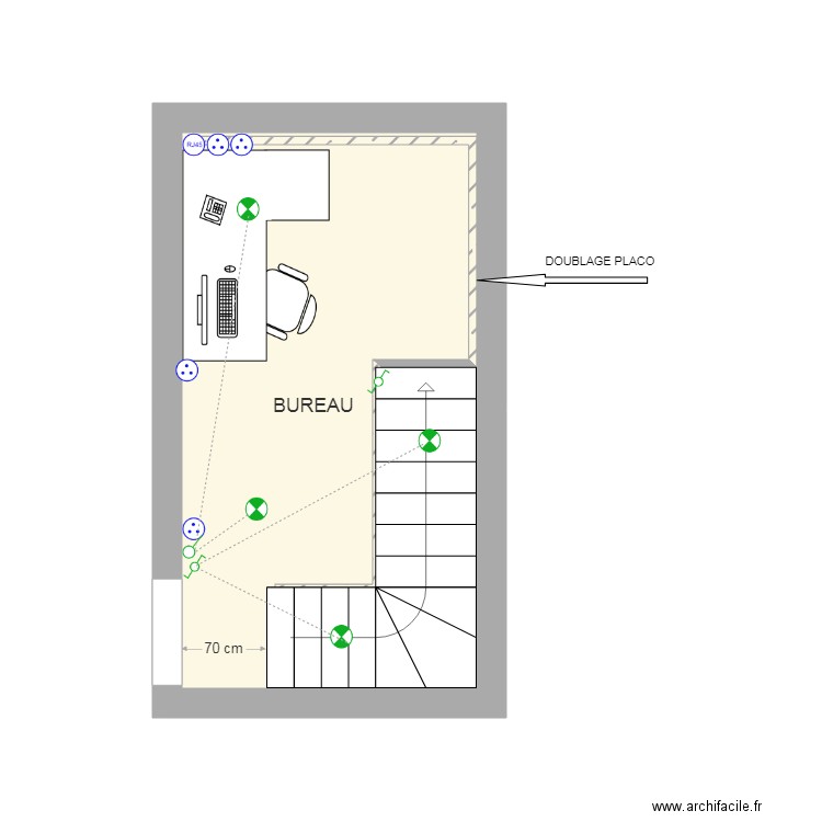 etage P Richard. Plan de 0 pièce et 0 m2