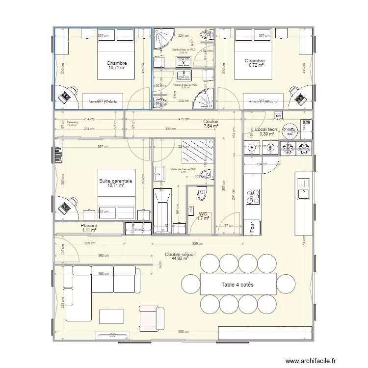 PROJET 6 120 m2. Plan de PROJET 6 120 m2. Plan de
