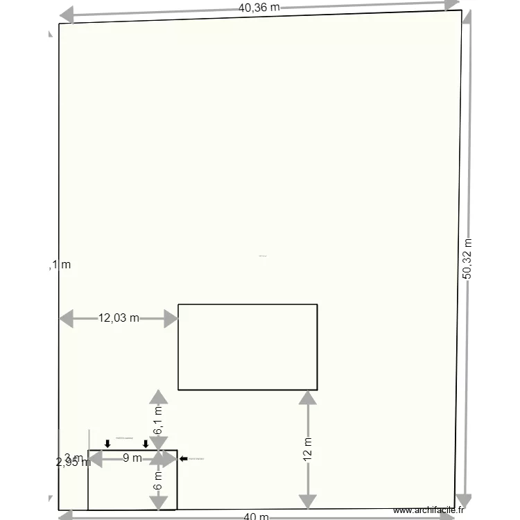 PLAN DE MASSE bâtiment. Plan de PLAN DE MASSE bâtiment. Plan de