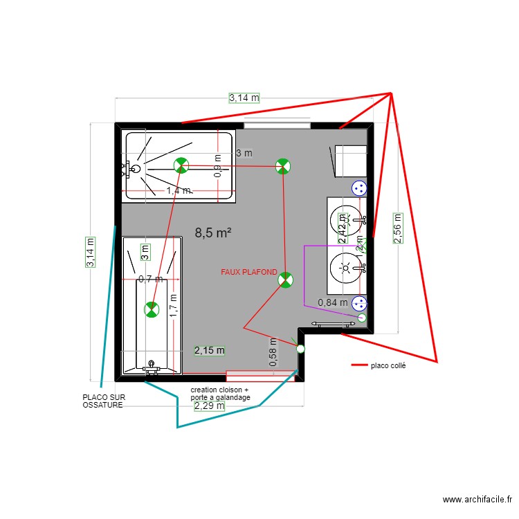 LE NORMAND . Plan de 0 pièce et 0 m2