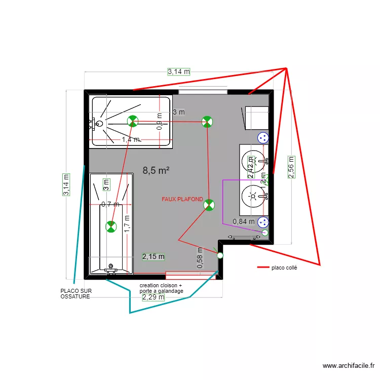 LE NORMAND . Plan de 