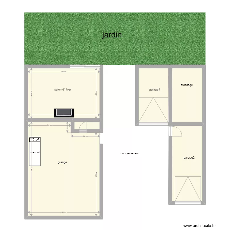 jardin. Plan de 