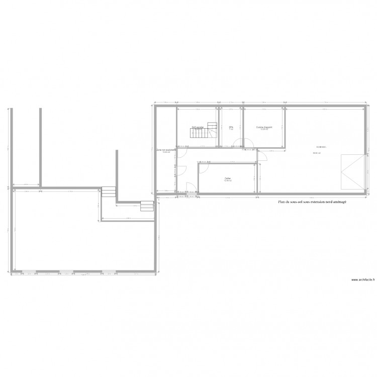 ss nord ss terrasse. Plan de 6 pièces et 116 m2