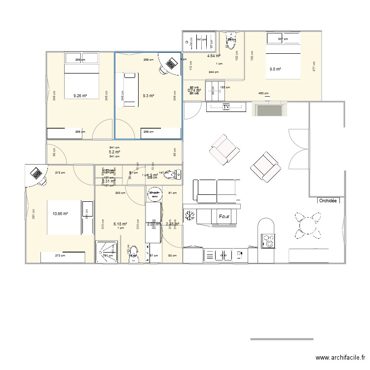 MESURE THARON. Plan de 0 pièce et 0 m2