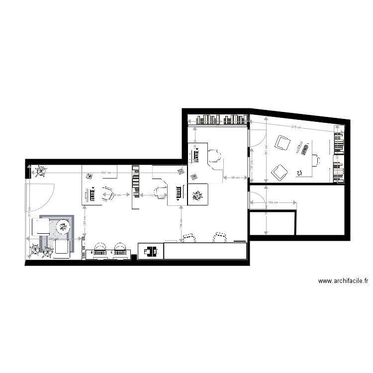 agence immo. Plan de 0 pièce et 0 m2