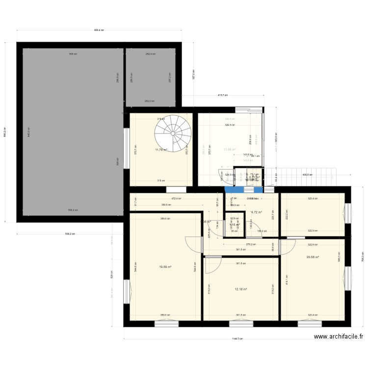 maison Laubépine étage1. Plan de 0 pièce et 0 m2
