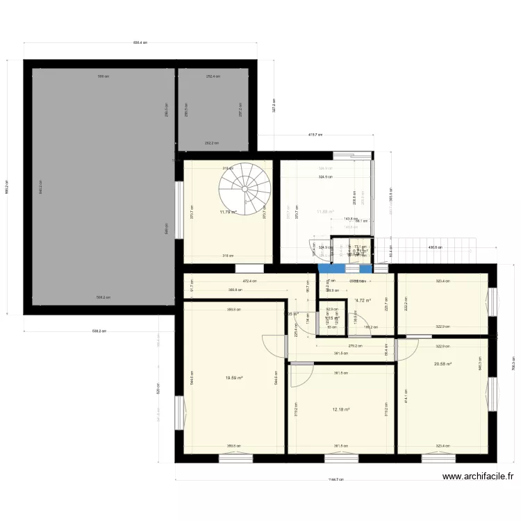 maison Laub&eacute;pine &eacute;tage1. Plan de 