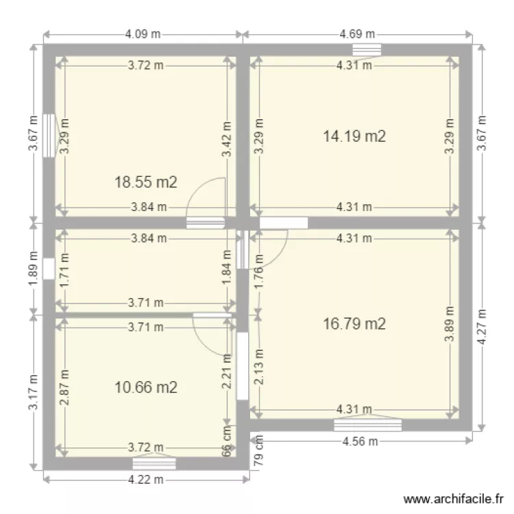 val fleuri am&eacute;nag&eacute; &eacute;tage. Plan de 