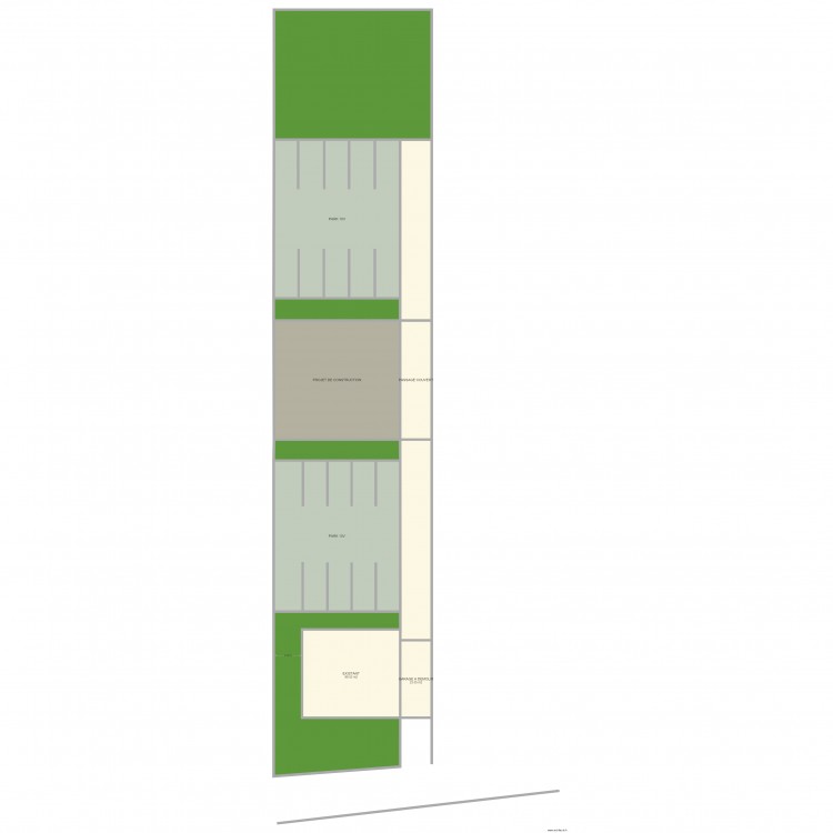 MENNECY schéma implantation . Plan de 0 pièce et 0 m2