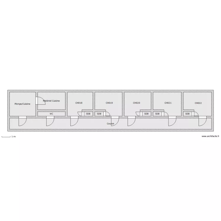 B&acirc;timent A Varennes. Plan de 