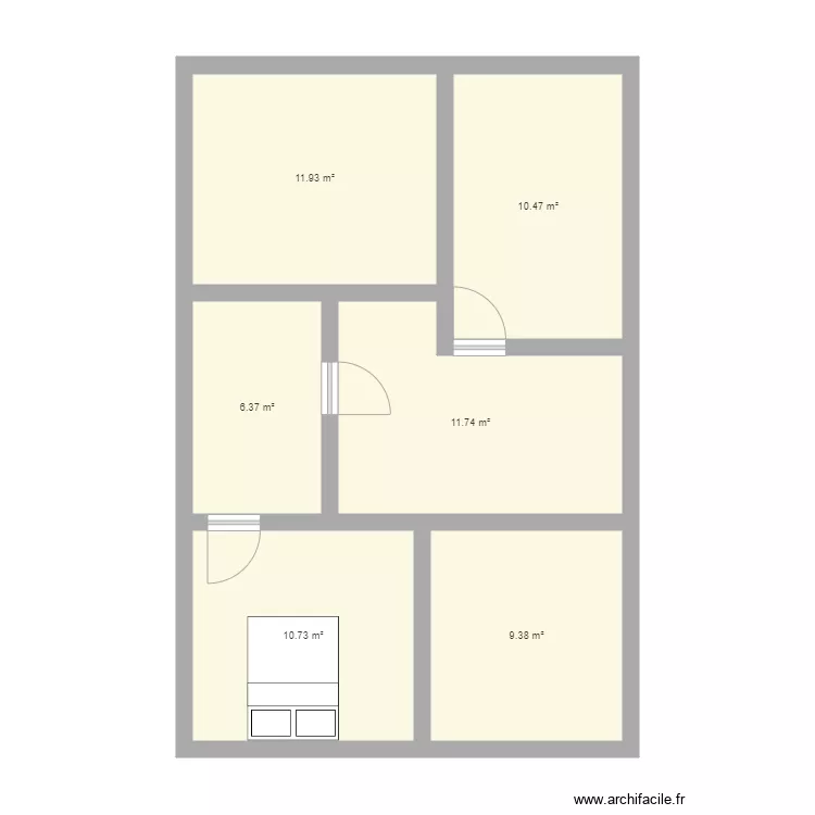 &eacute;tage. Plan de 