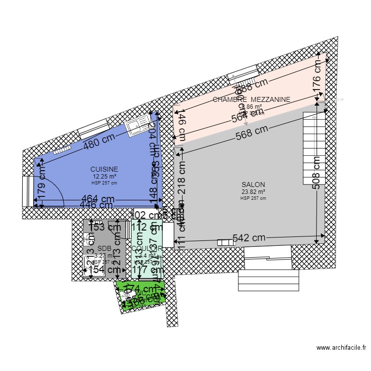 RDC Salon . Plan de 0 pièce et 0 m2