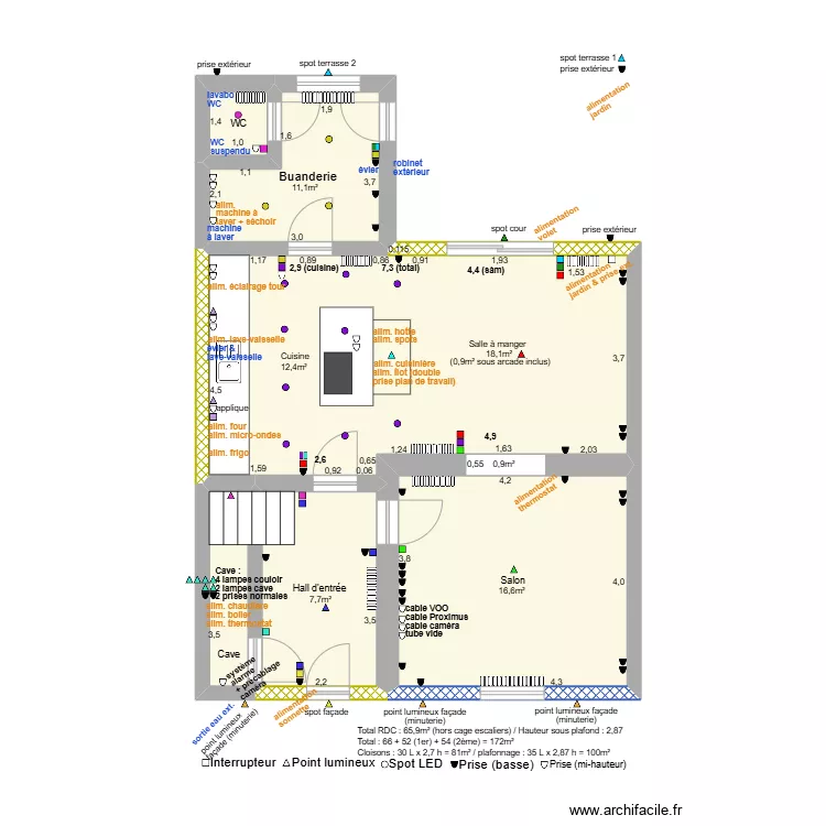 Maison. Plan de Maison. Plan de