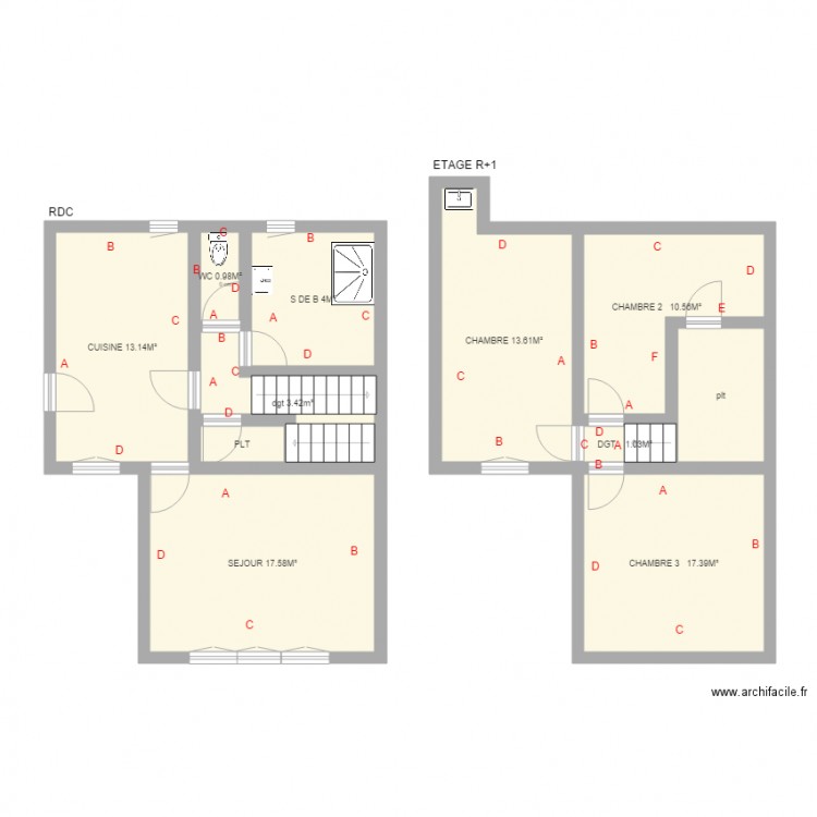 MALADRAY. Plan de 0 pièce et 0 m2