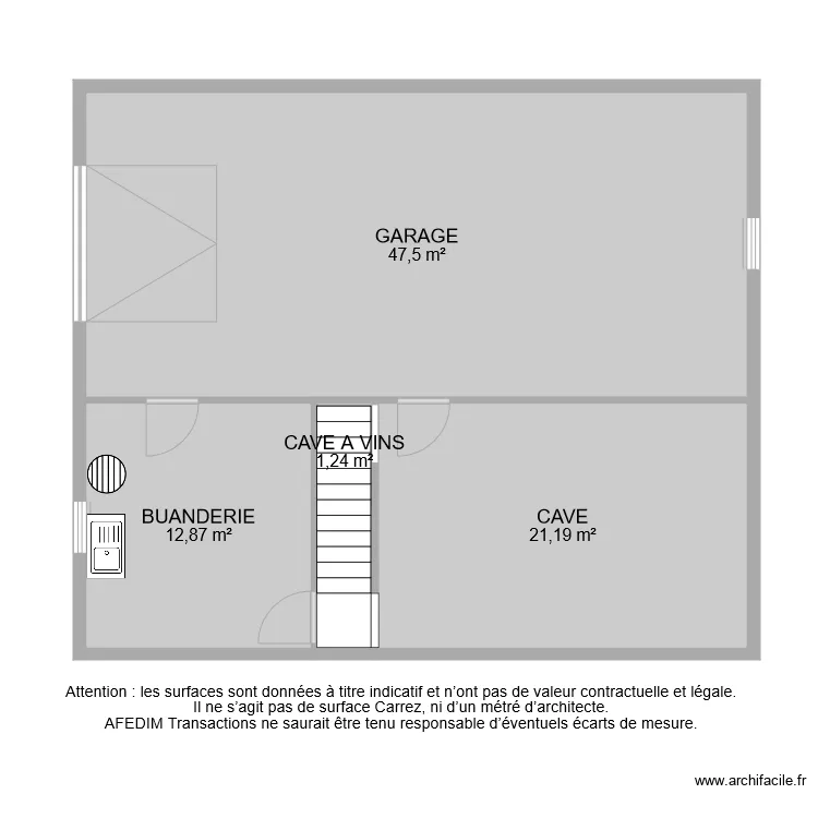 BI 6698 SOUS SOL. Plan de 