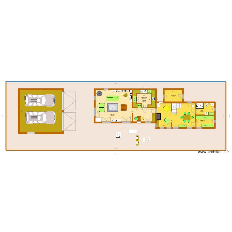 RDC MAISON LONGERE AVEC CHAMBRE A L'ETAGE. Plan de 0 pièce et 0 m2