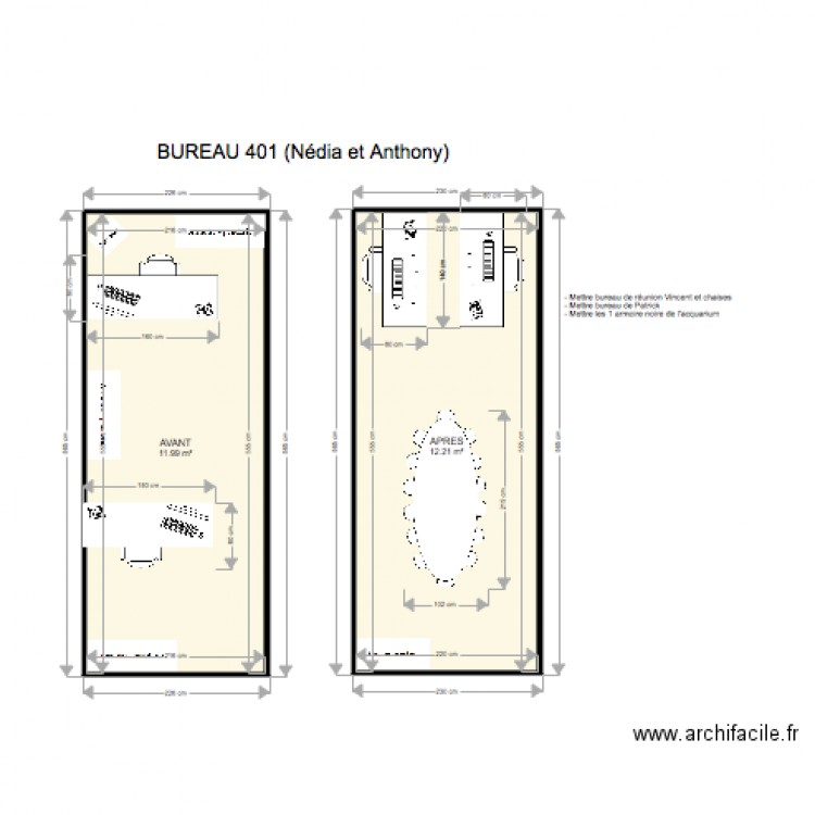 BUREAU 401. Plan de 0 pièce et 0 m2