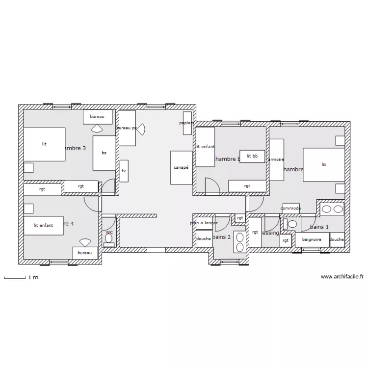 étage. Plan de étage. Plan de