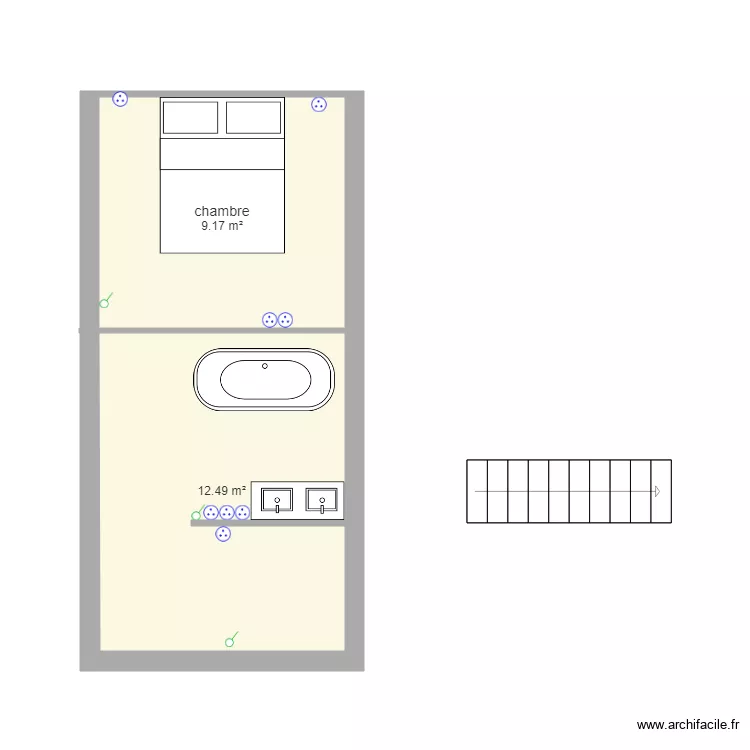chambre bas devis 2. Plan de 