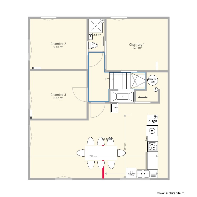 Perreux projet 1. Plan de 0 pièce et 0 m2