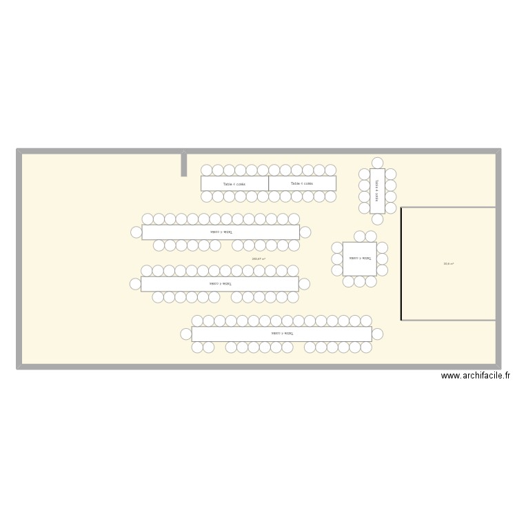 PLAN SALLE . Plan de 0 pièce et 0 m2