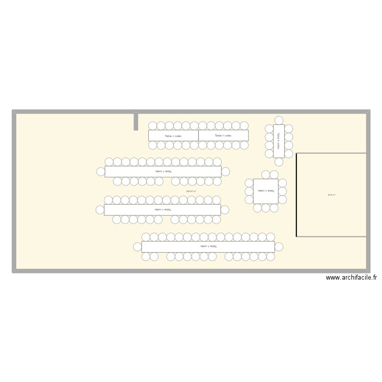 PLAN SALLE . Plan de 2 pièces et 315 m2